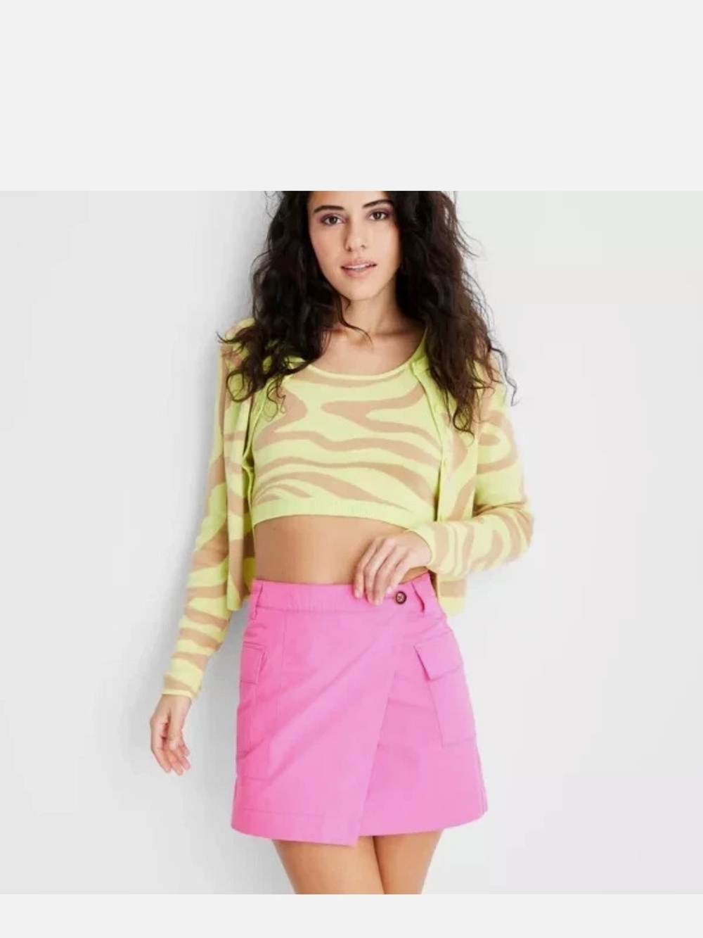 Future Collective Pink Circle Skirt — Casual Skater Style - Picture 3 of 8